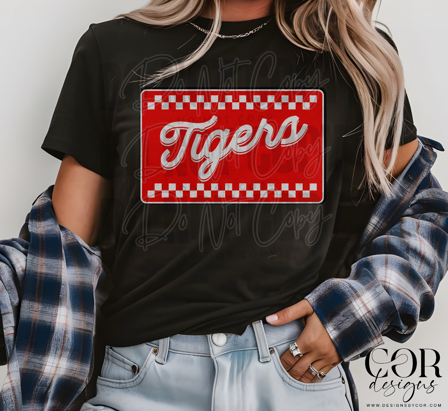 Tigers Red And White Checkered
