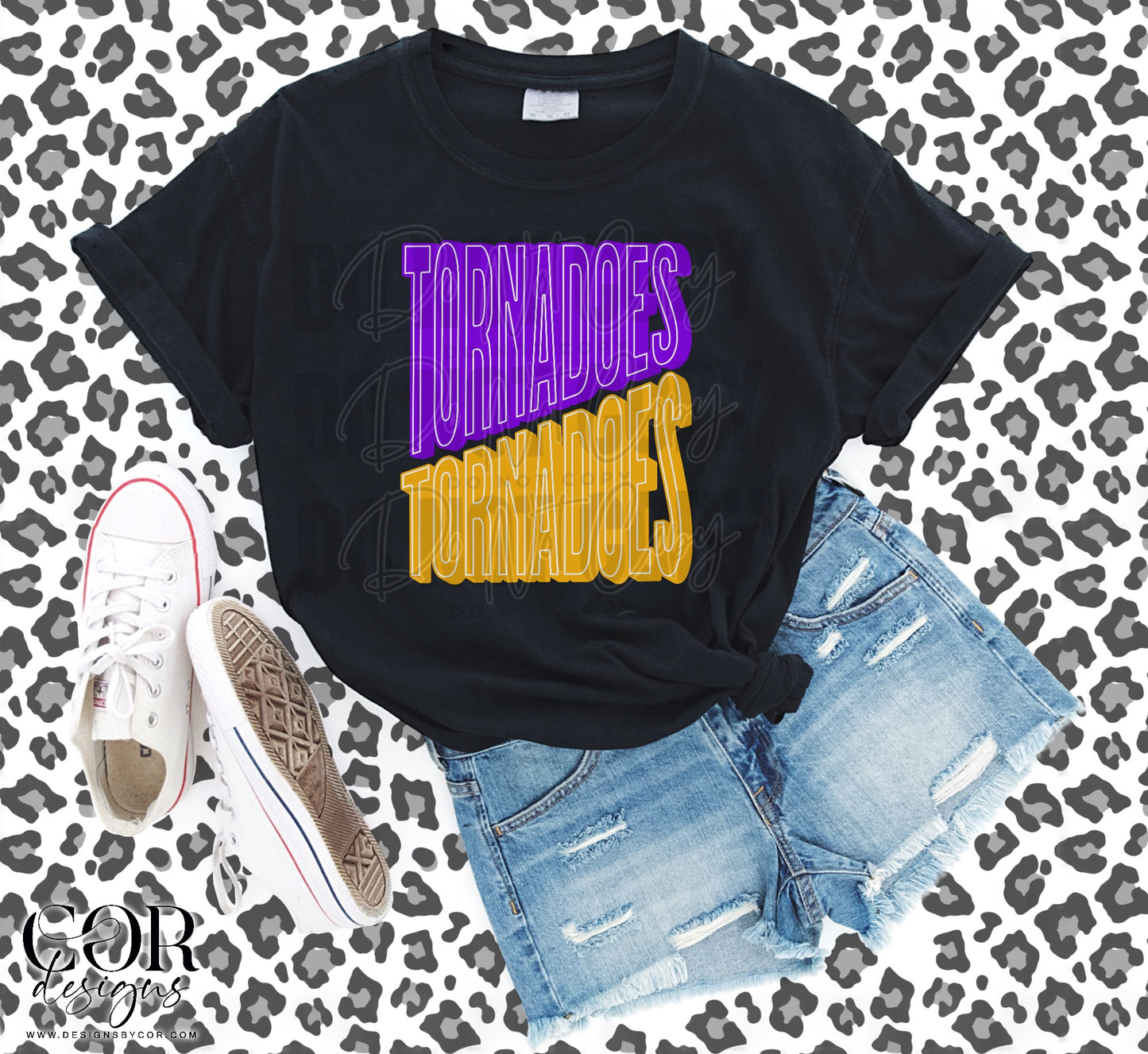 Tornadoes Purple And Orange