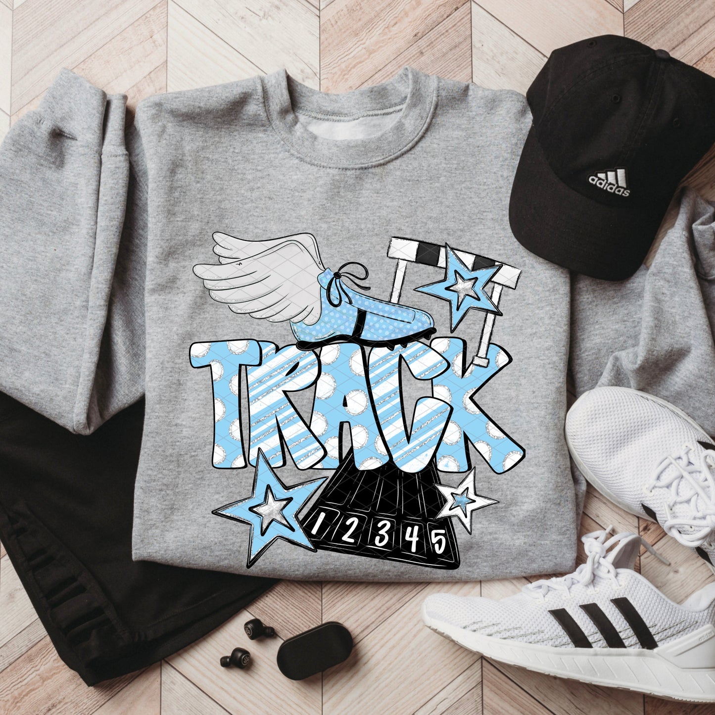 TRACK DOODLE BABY BLUE