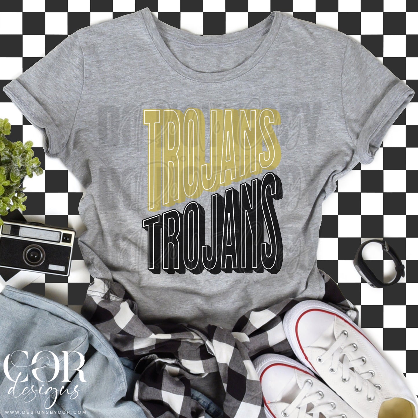 Trojans Yellow And Black