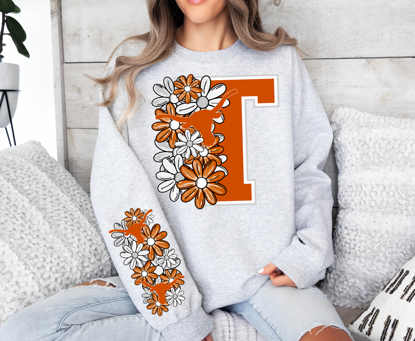 Floral Texas Longhorns- CHEST