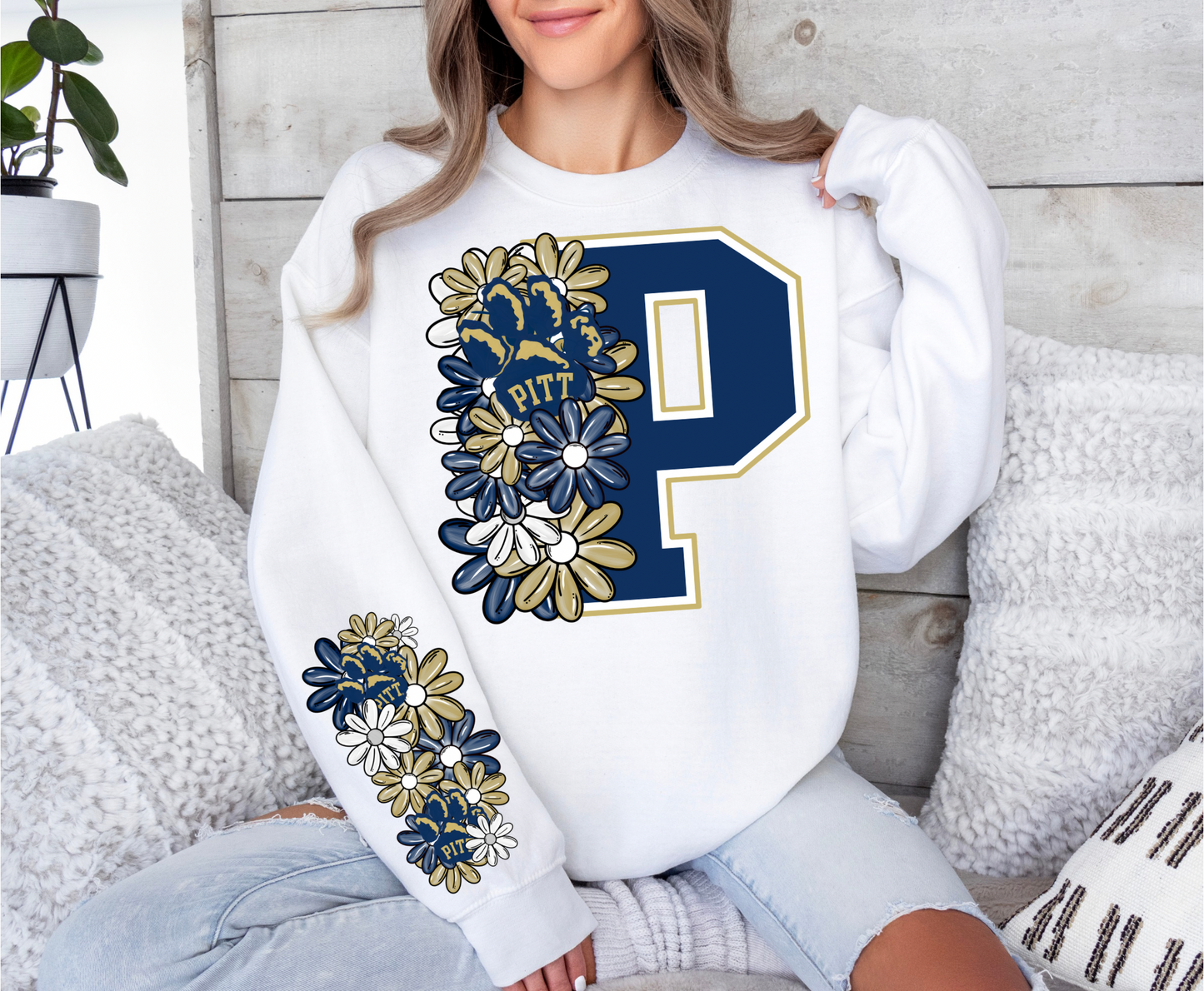Floral Pittsburgh Panthers- CHEST