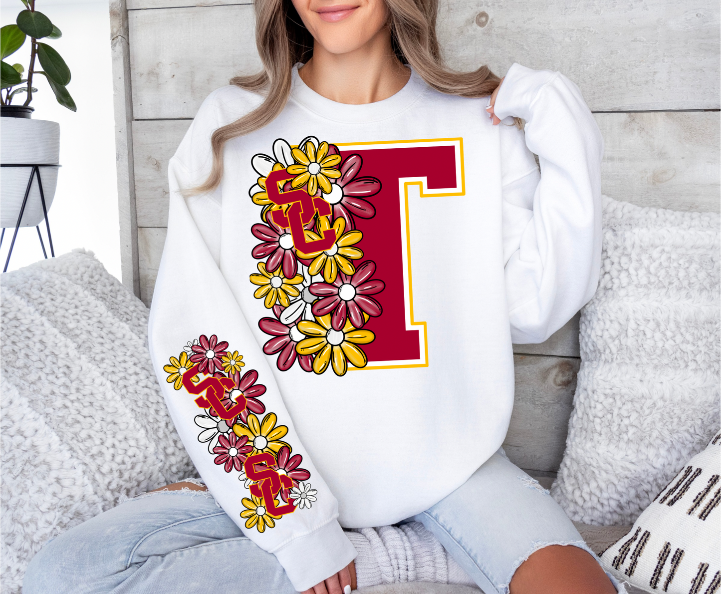 Floral USC Trojans- CHEST