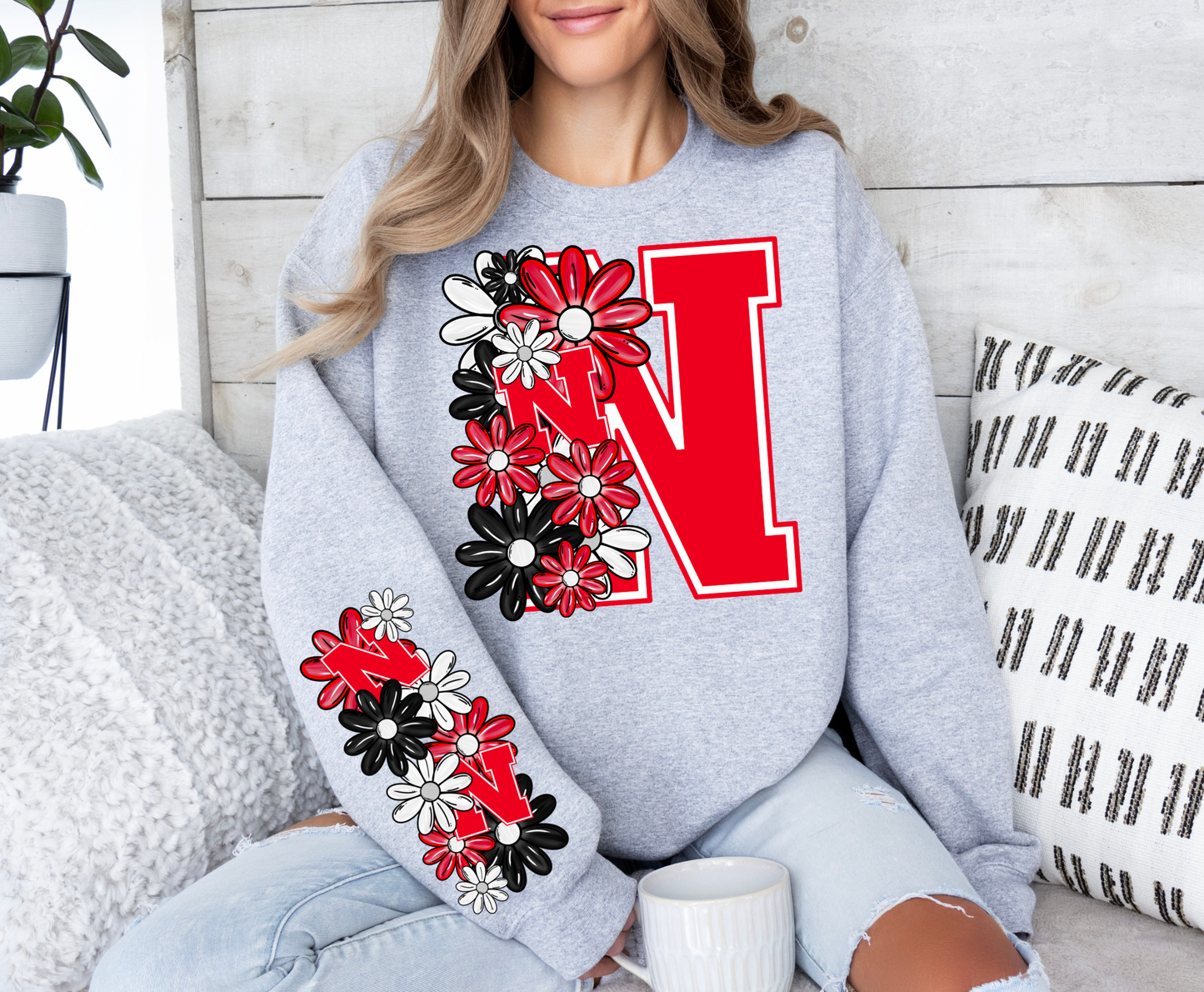 Floral Nebraska Cornhuskers- ARM