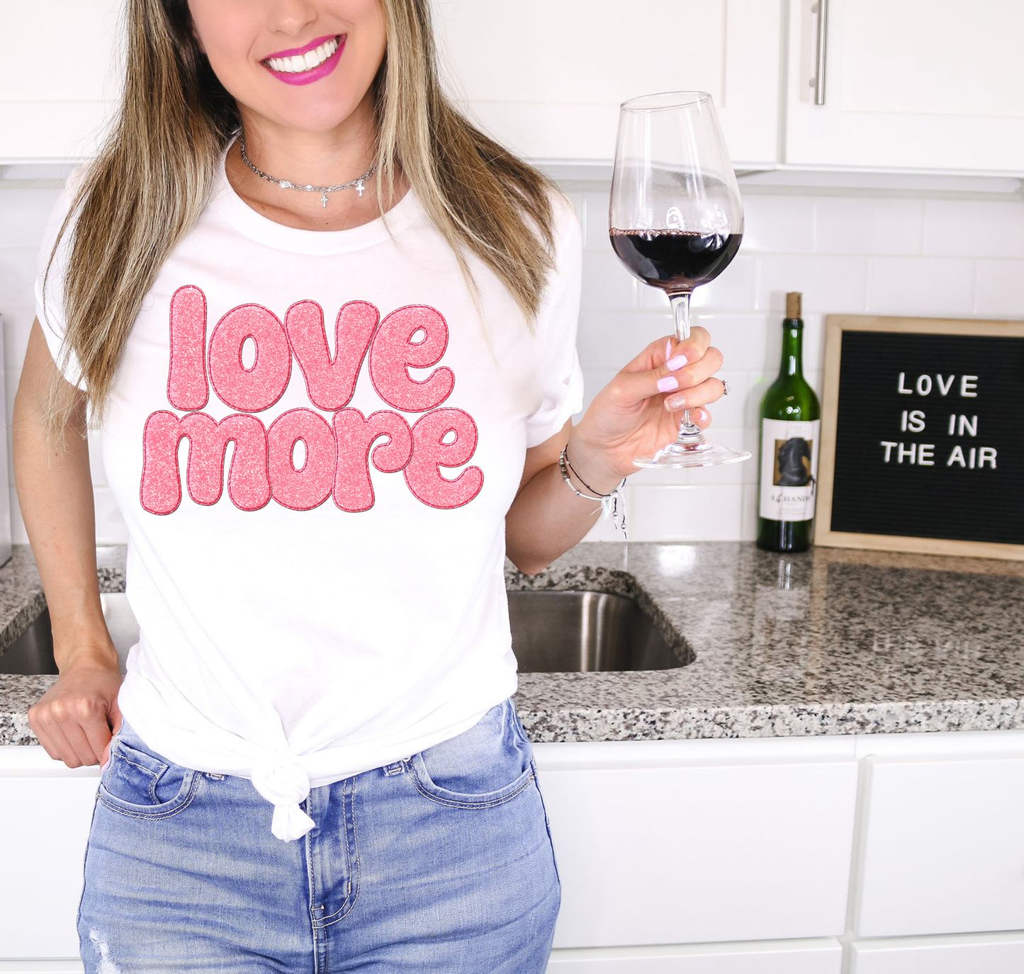 Love More Pink Letters
