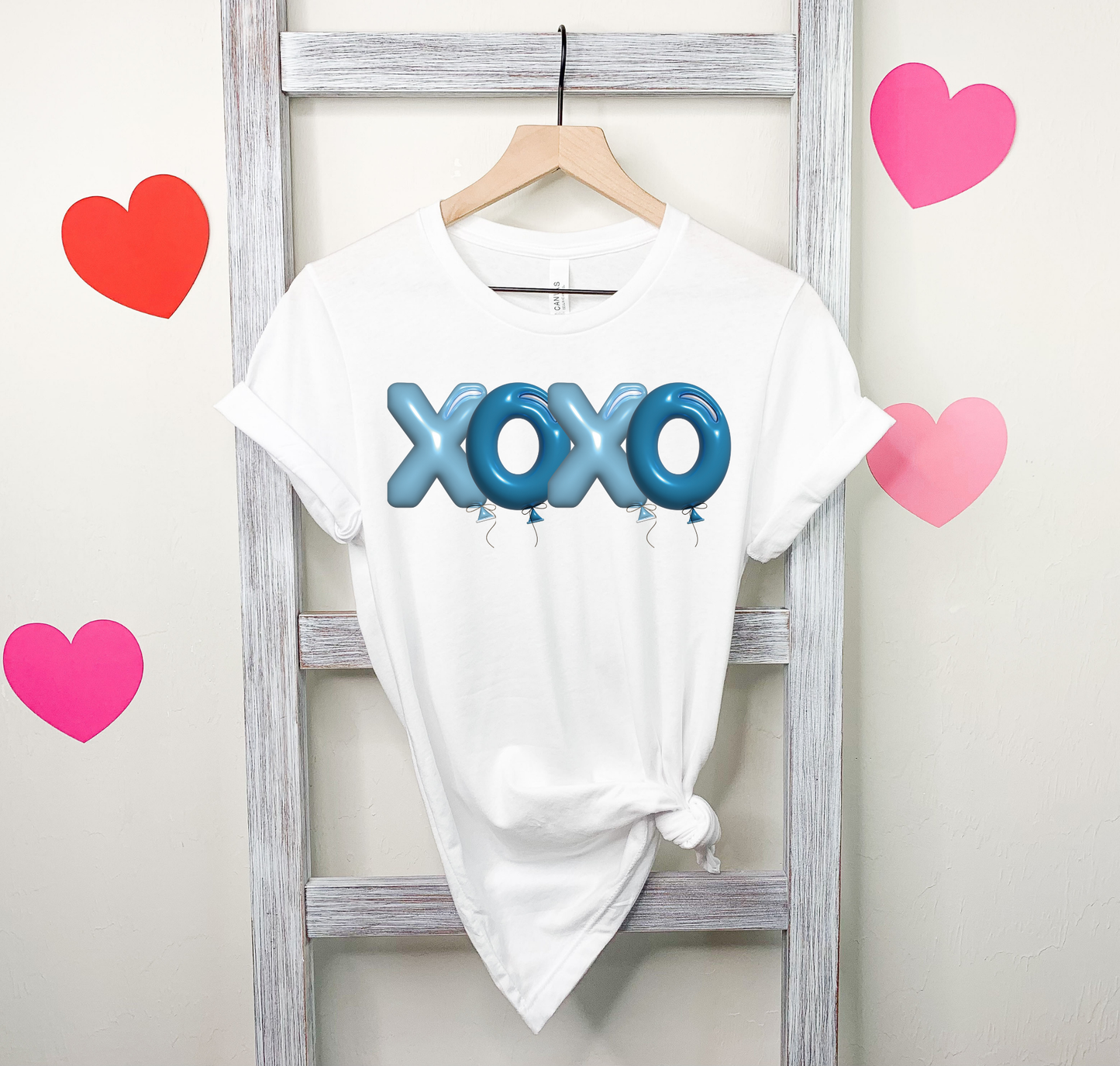 XOXO Blue Balloons