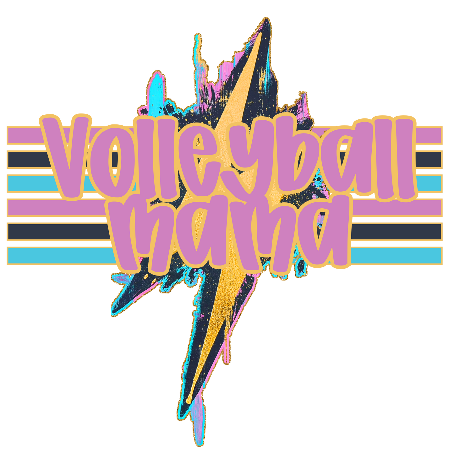 Volleyball Mama (geode)