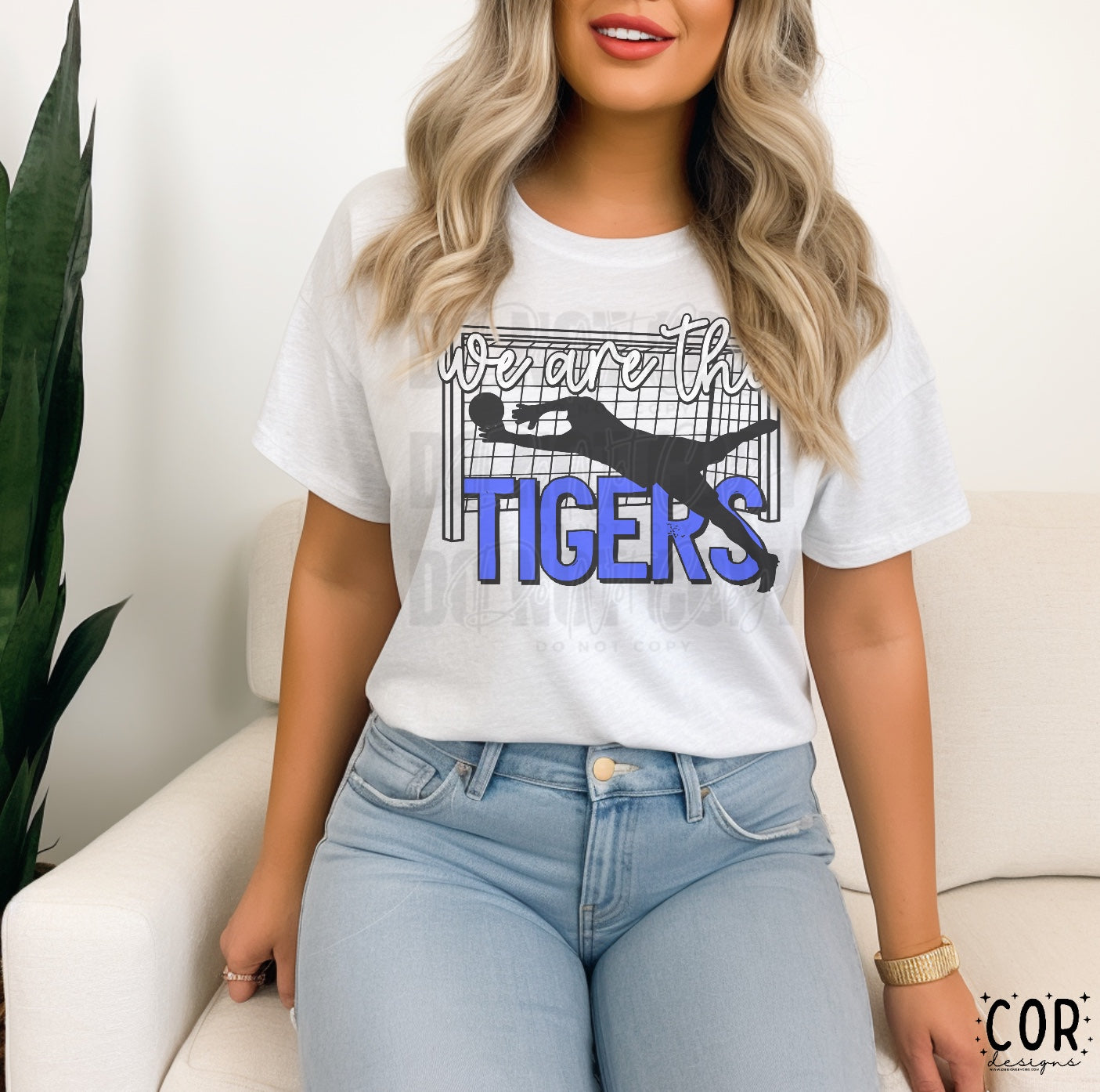 We Are The Tigers Blue Soccer