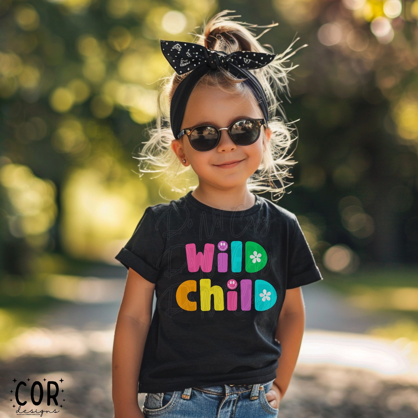 Wild Child Colorful Letters