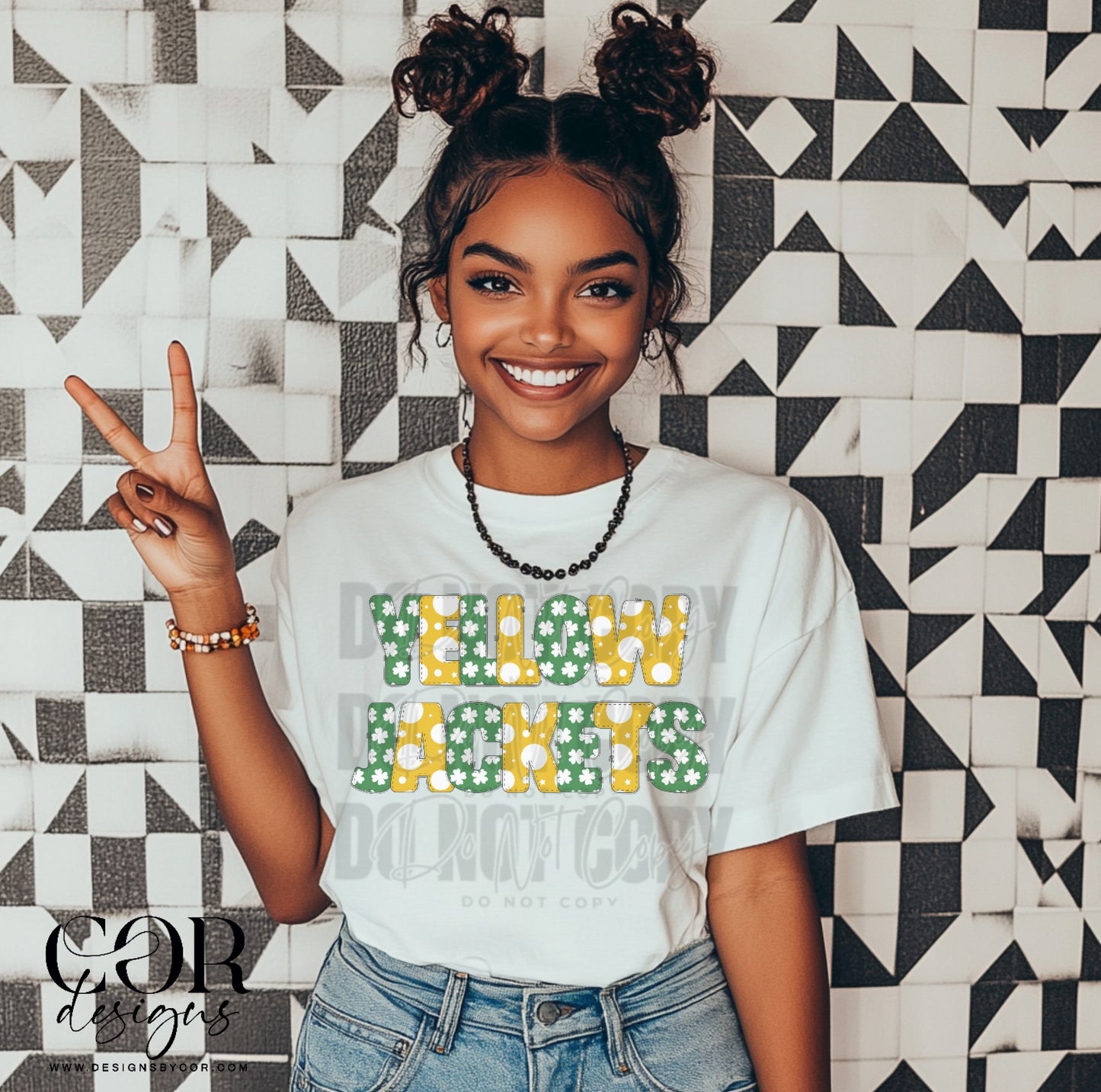 Yellowjackets Clover Letters