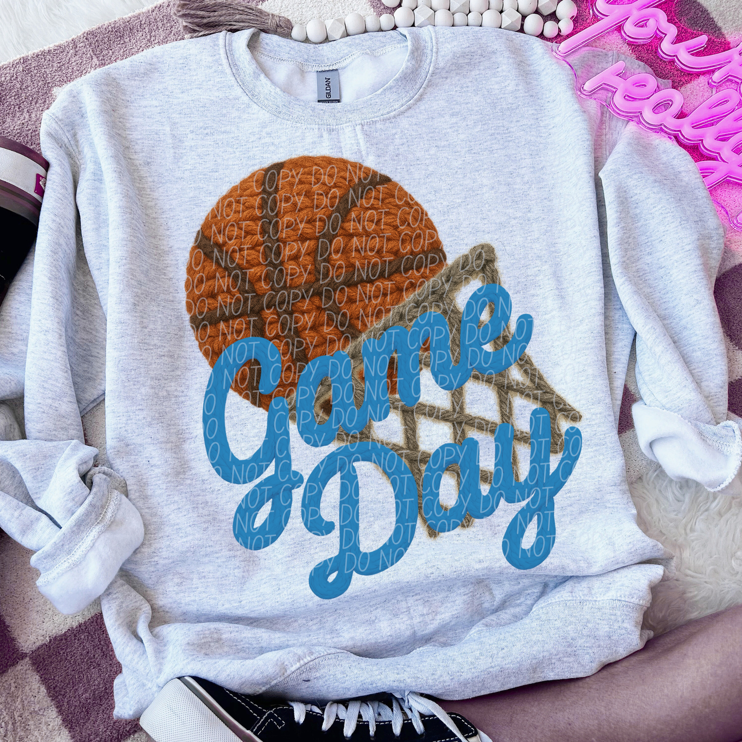 Yarn - Game Day light Blue basketball