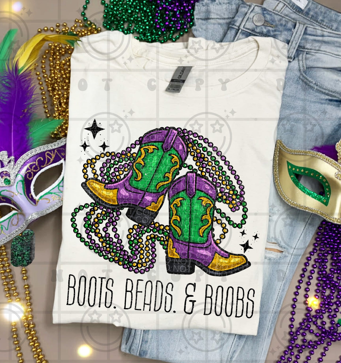 BOOTS BEADS BOOBS