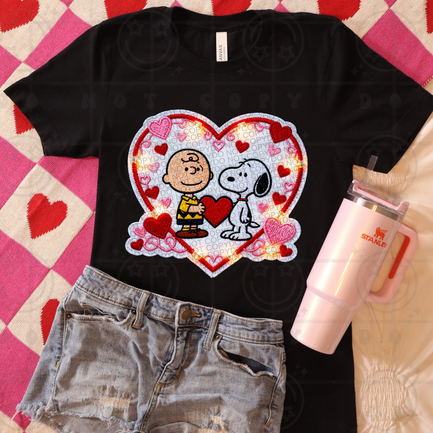 CHARLIE BROWN SNOOPY LIGHT UP HEART