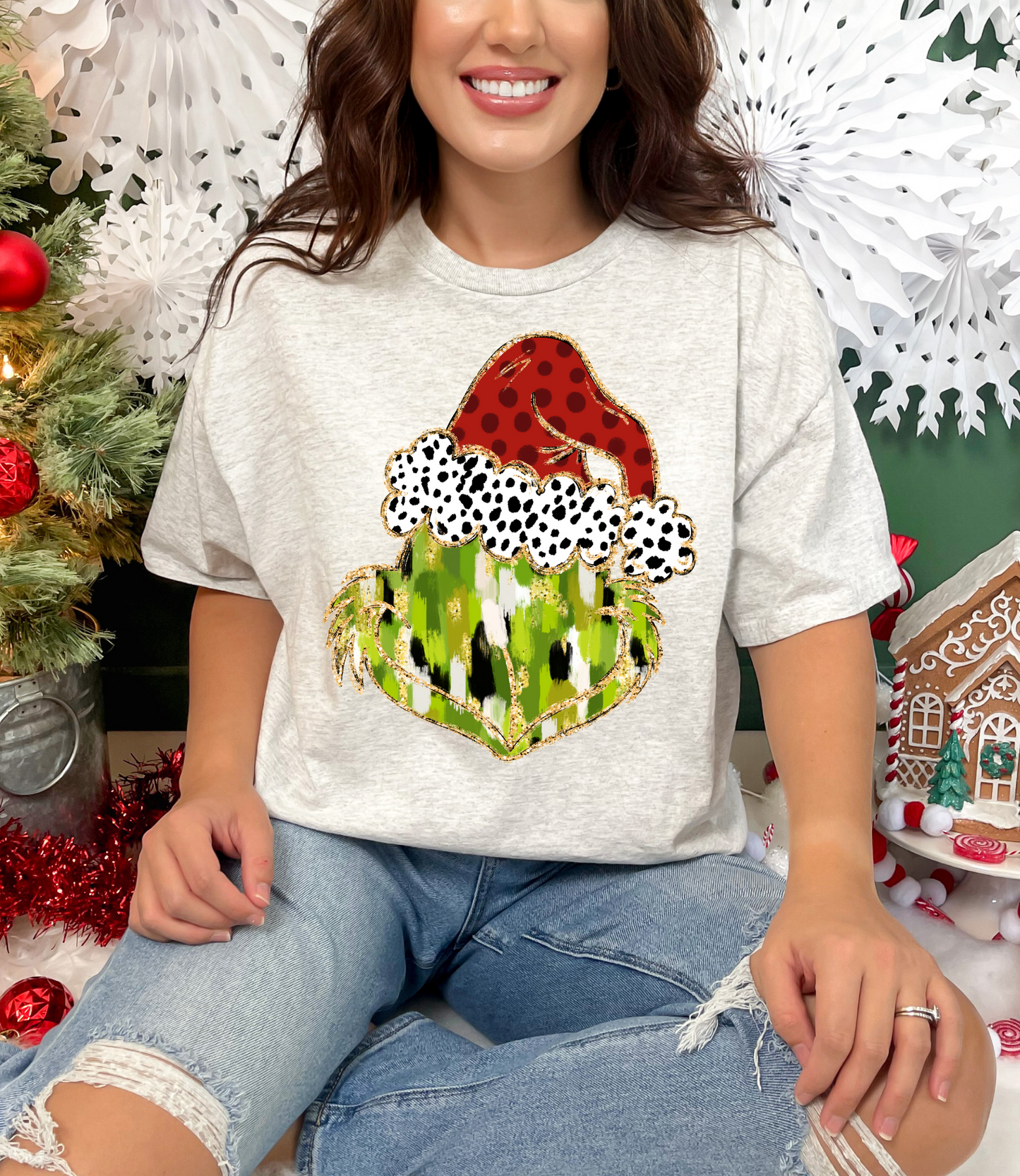 Colorful Coquette Glitter Christmas