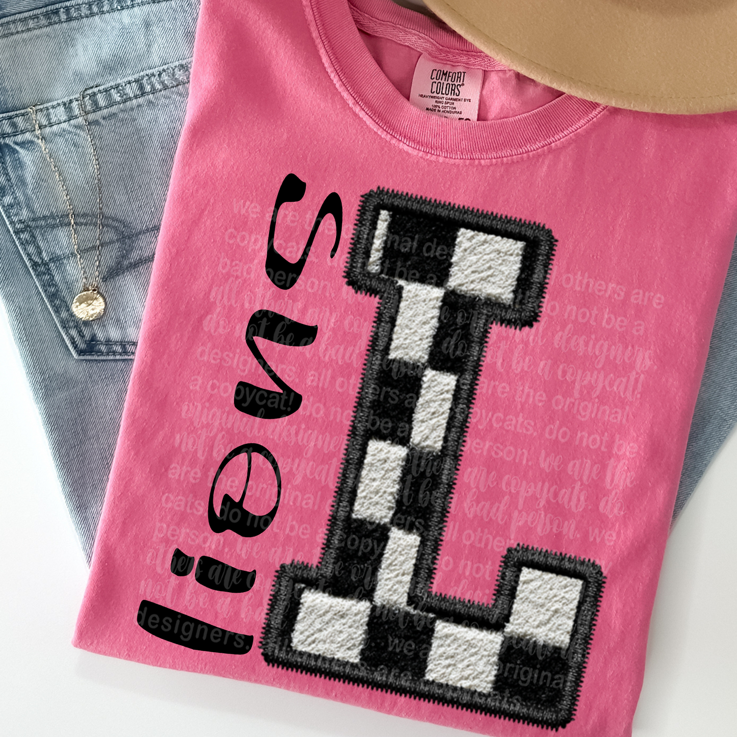 Lions (fuzzy checkered)