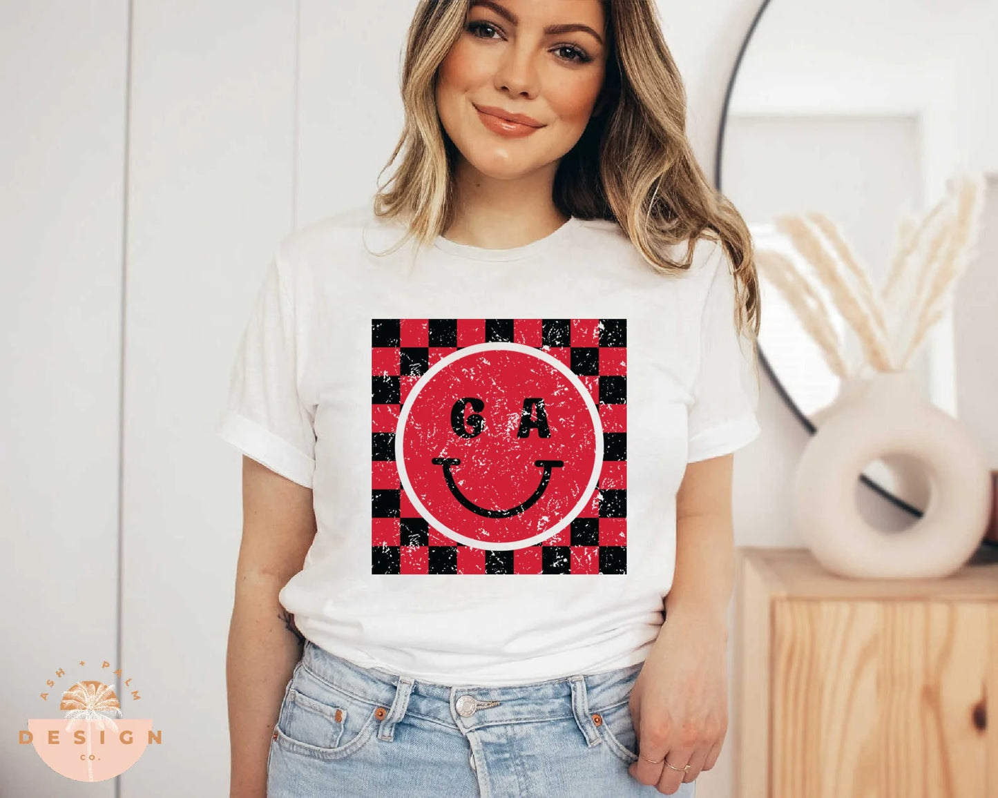 Georgia red black checkered