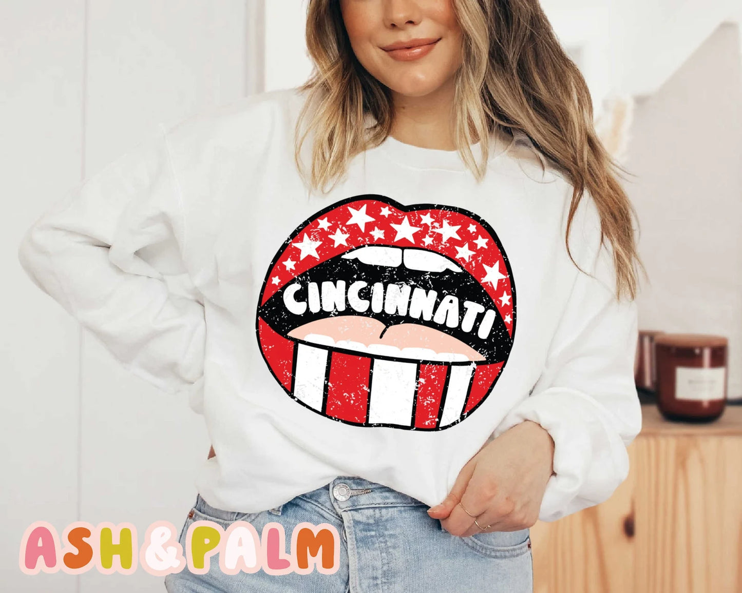 Cincinatti red white mouth