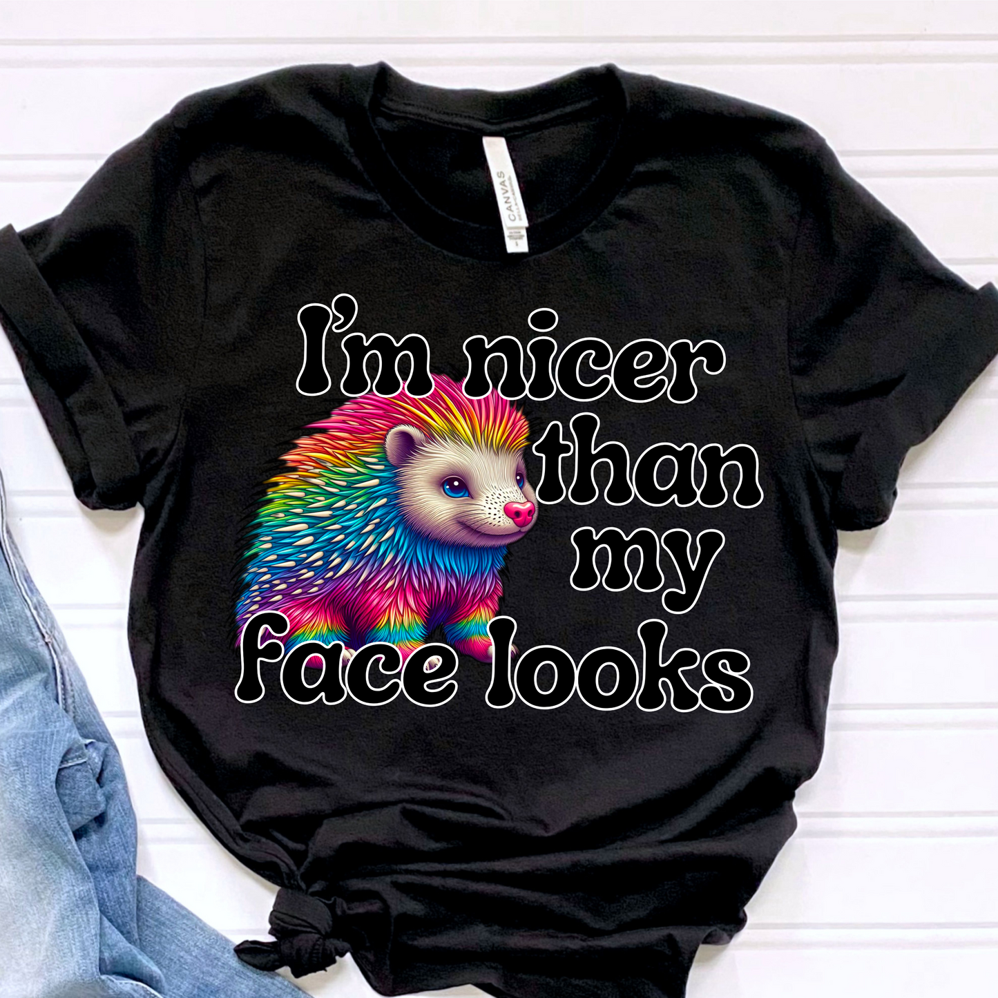 I'm nicer than my face looks porcupine