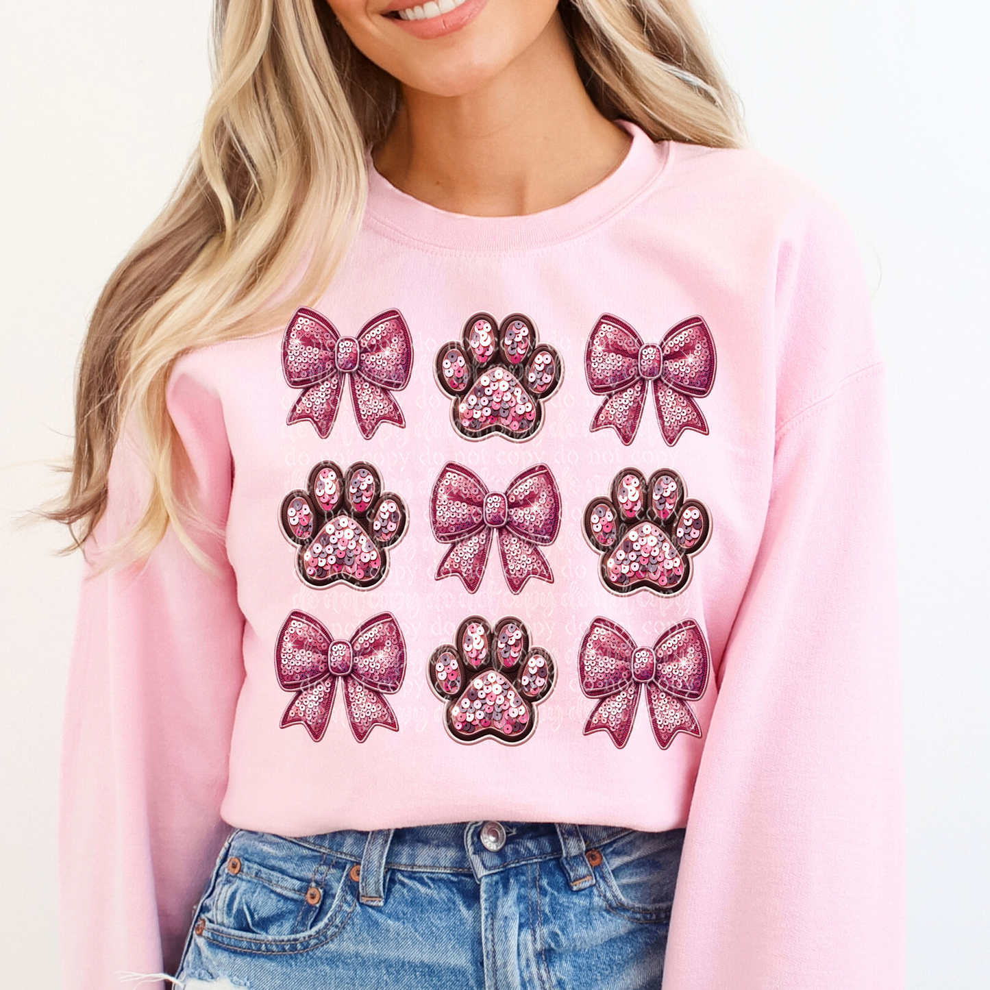 Paw Print and Bow