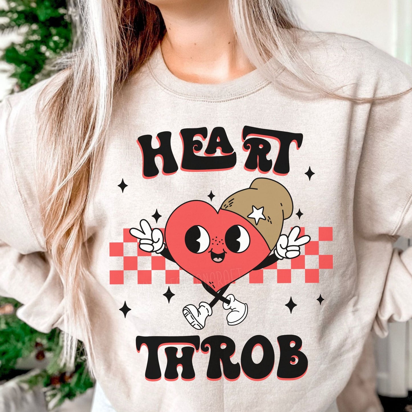 Heart Throb Red Checker- DTF Transfer