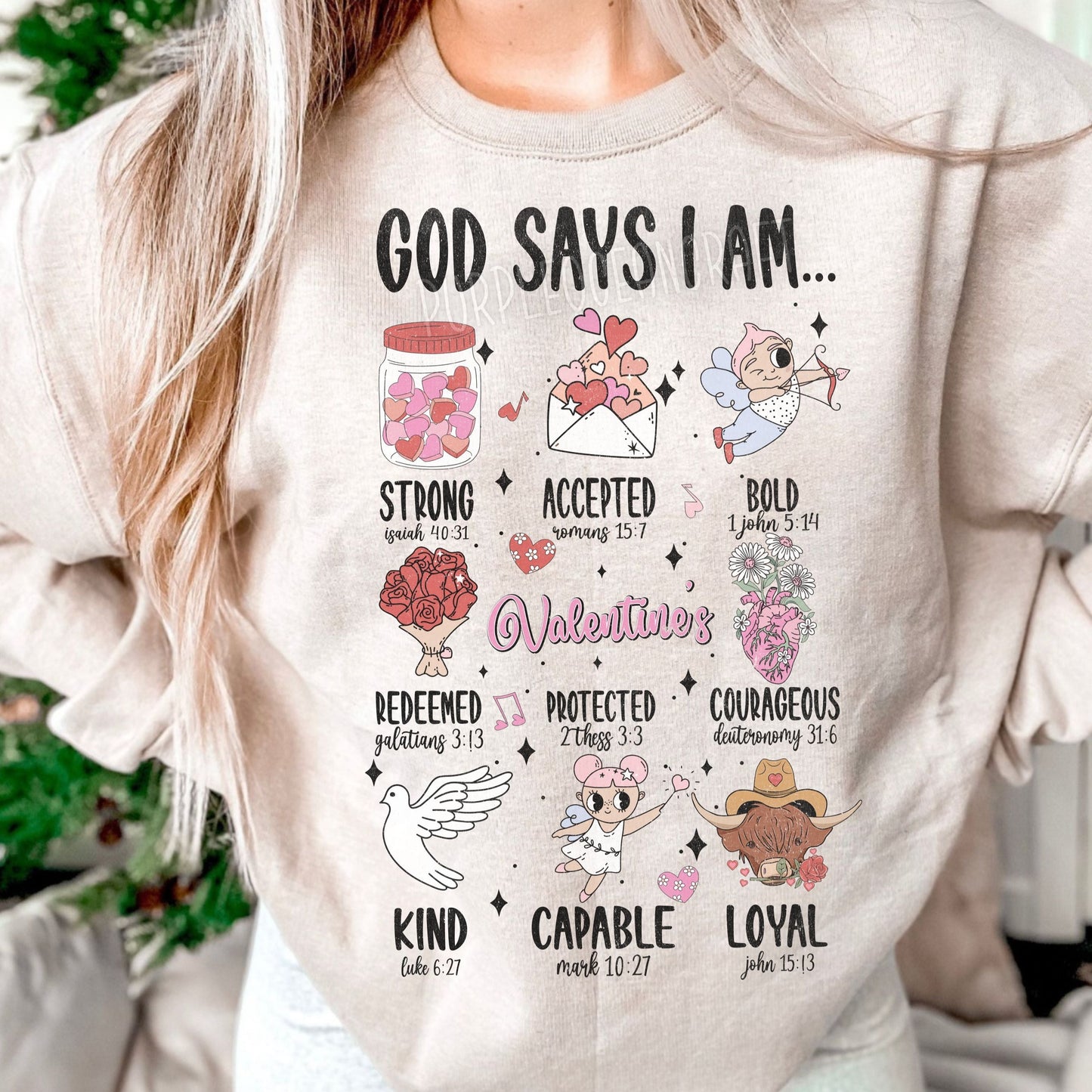 God Says I am Valentines- DTF Transfer