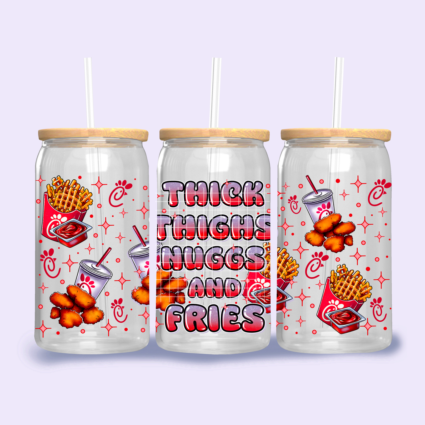 Thick Thighs Nuggs & Fries - UV Libby Wrap