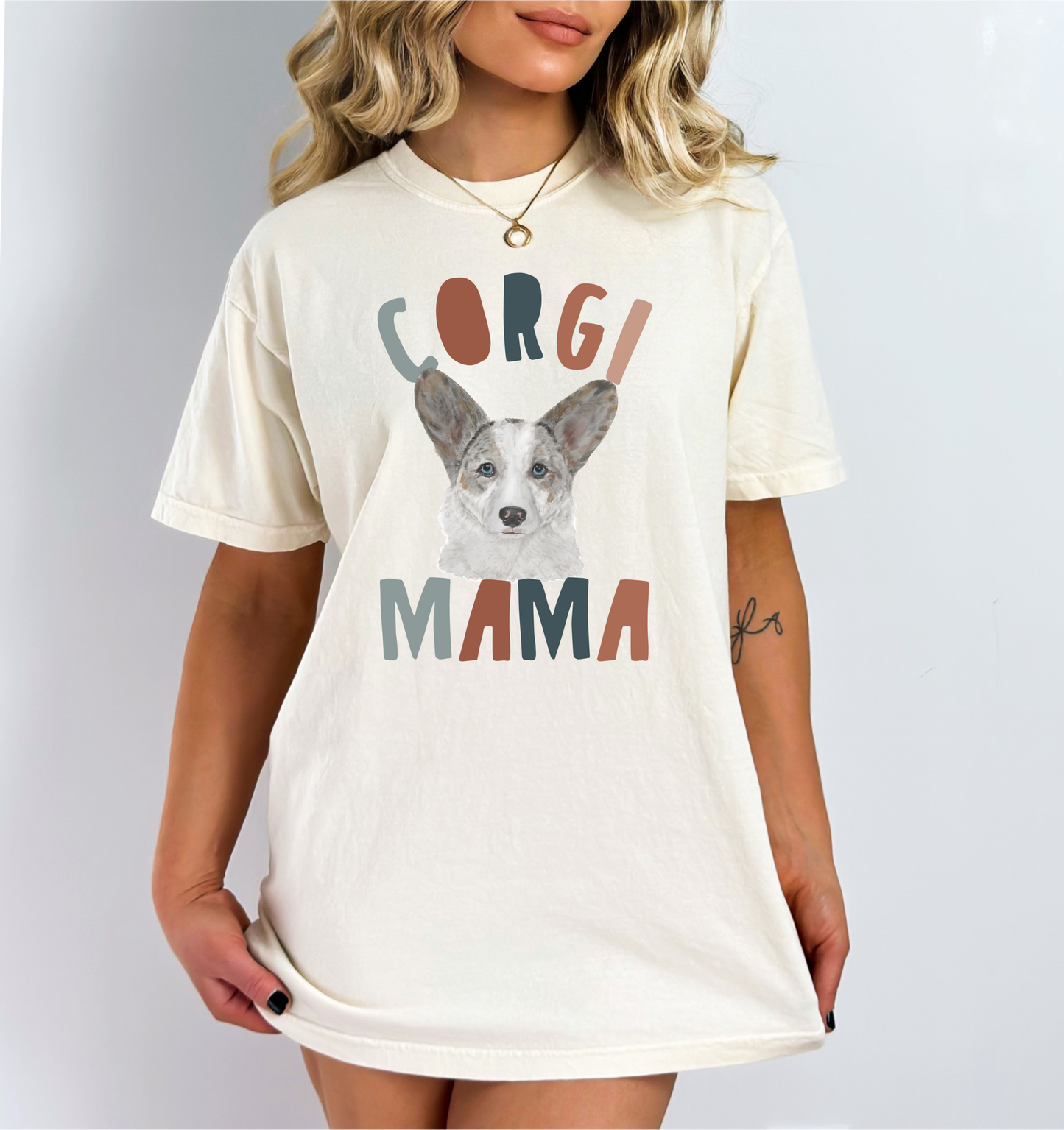Tri Color Corgi 2 Mama DTF Transfer