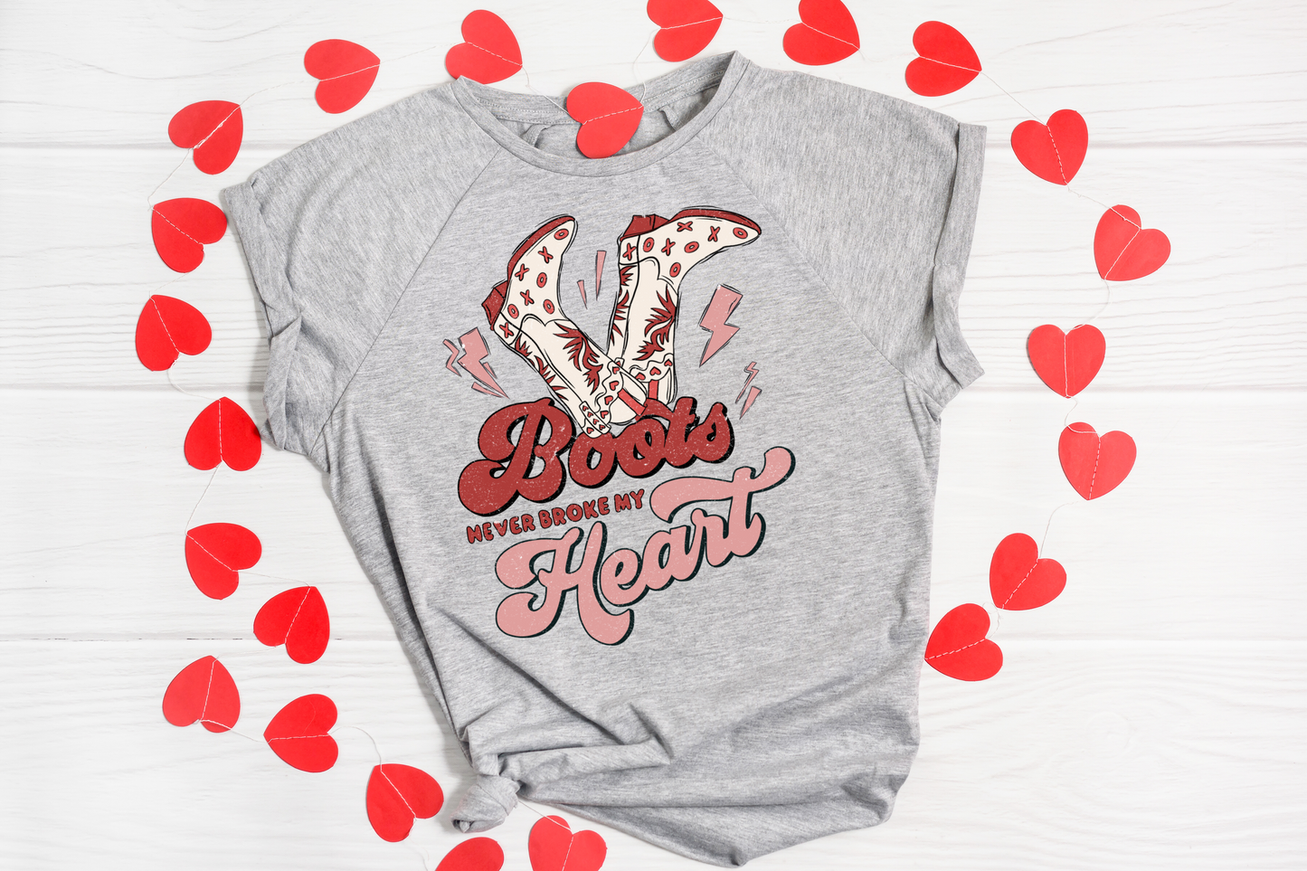 Boots Never Broke My Heart DTF Transfer