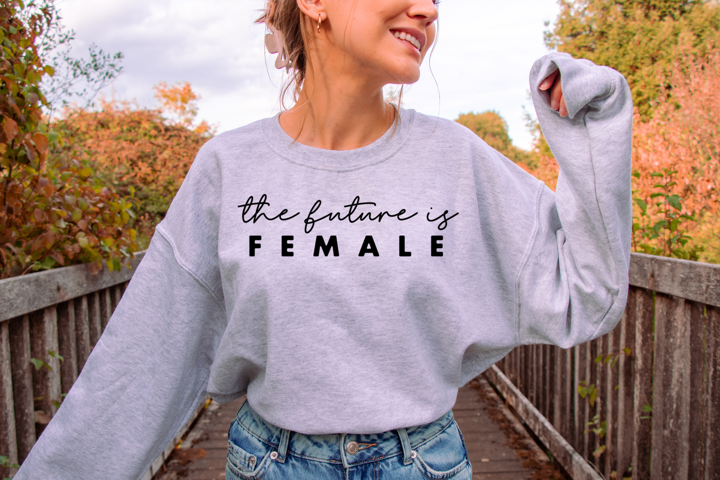 The Future is FEMALE Black DTF Transfer