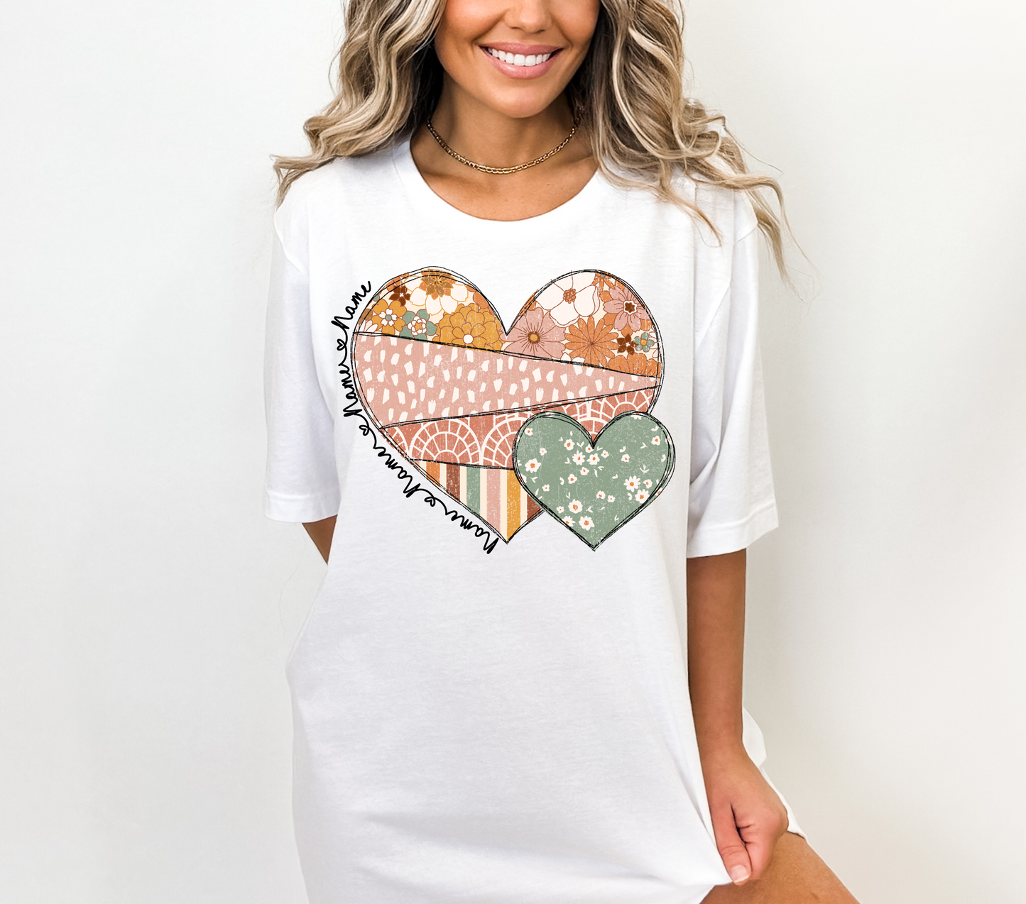 Boho Mama Hearts - DTF Transfer