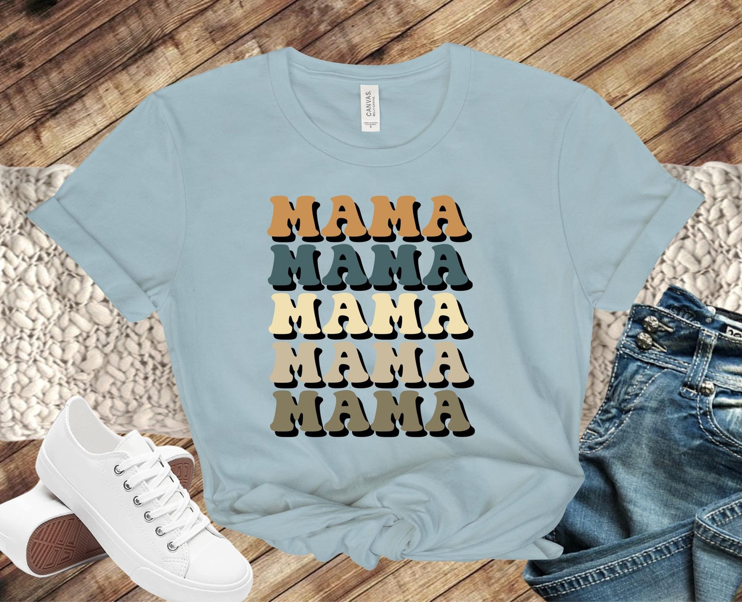 Stacked Neutral Colored MAMA