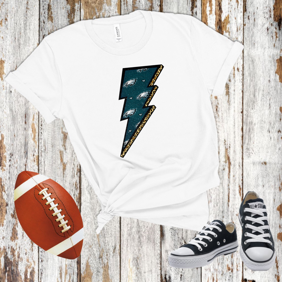 Leopard Eagles Lightning Bolt - DTF Transfer