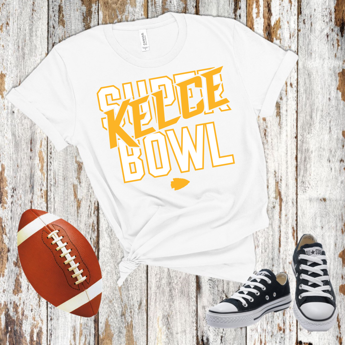 Kelce Bowl Yellow & White - DTF Transfer