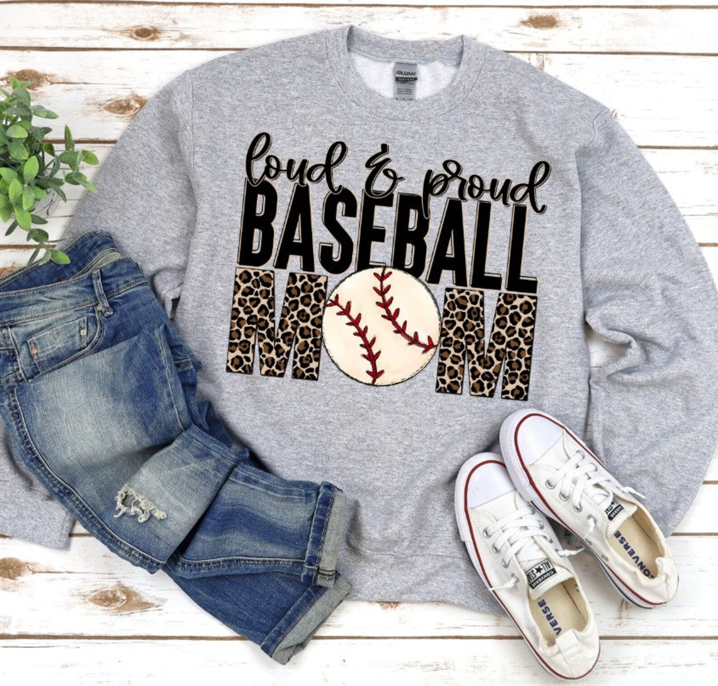 Loud & Proud Baseball Mom DTF Transfer
