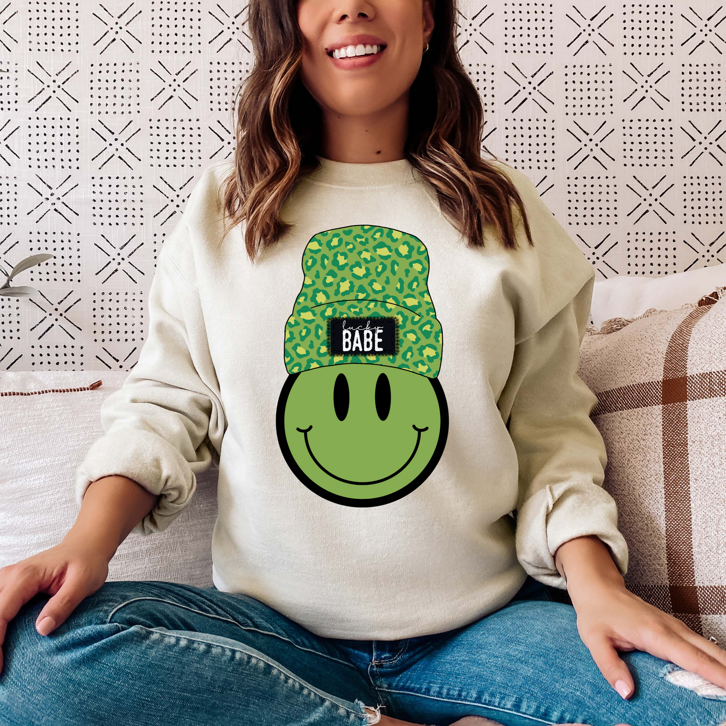 Lucky Babe Smiley Face - DTF Transfer