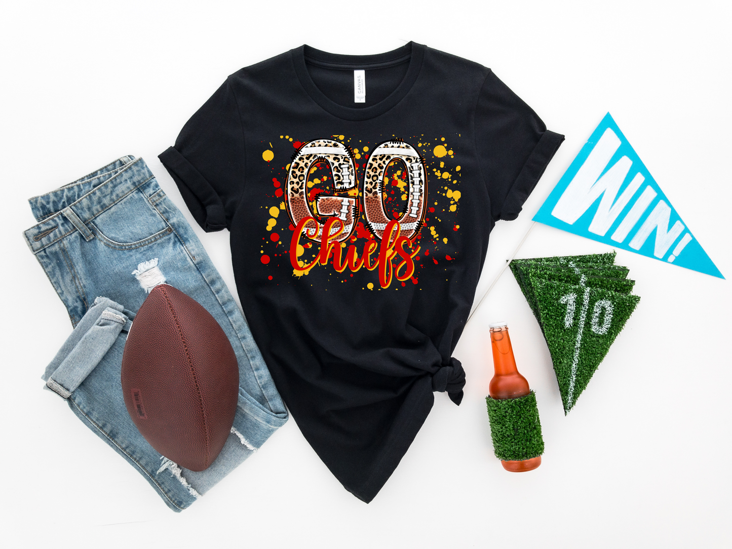 GO Chiefs Splatter Paint - DTF Transfer