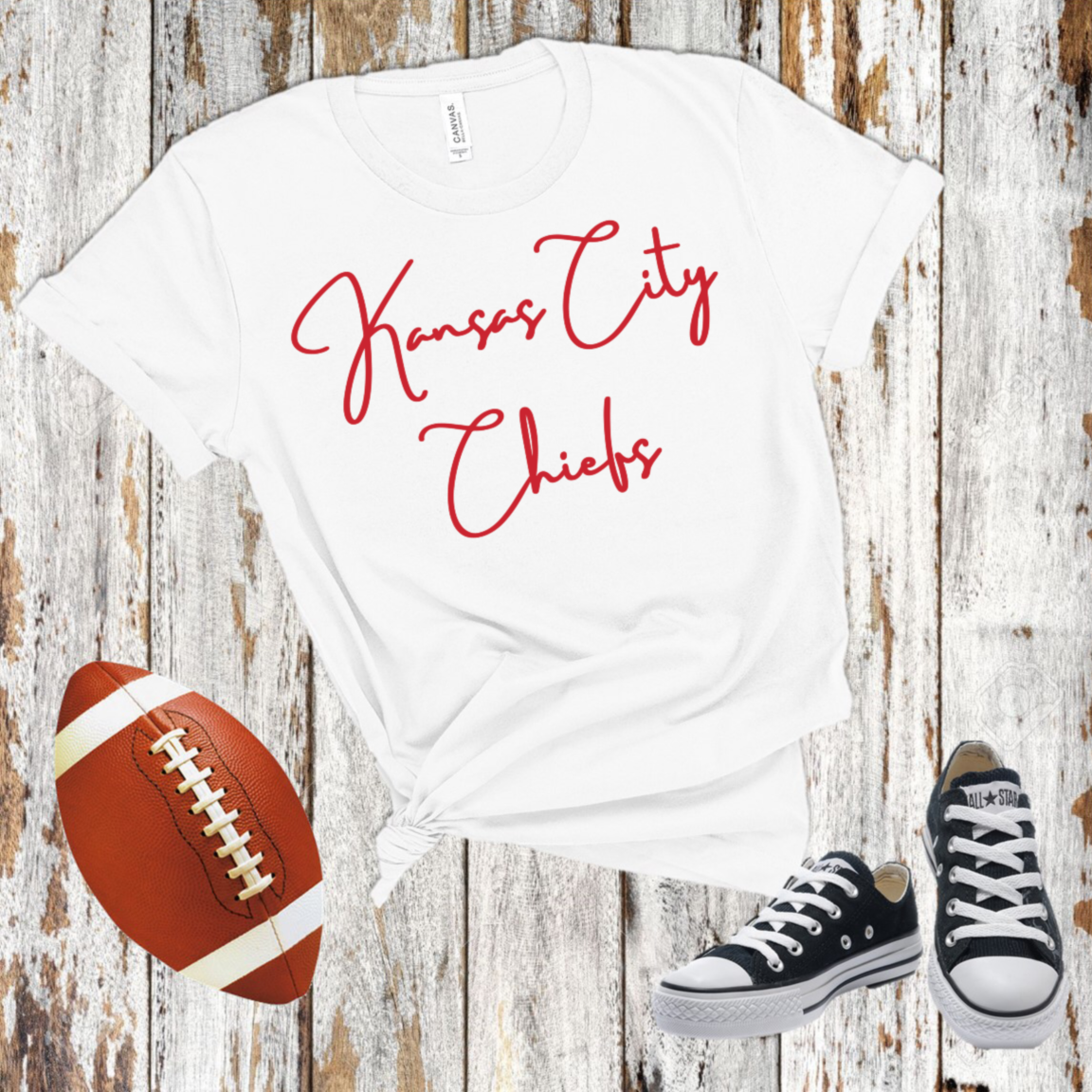 Red Kansas City Chiefs Script - DTF Transfer