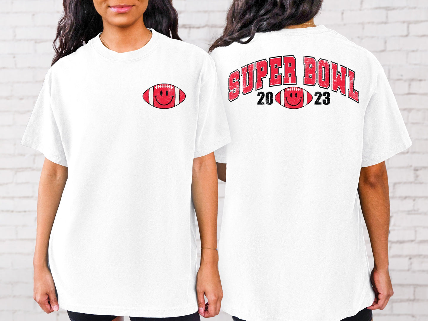 Grunge Football Super Bowl 2023 DTF Transfer