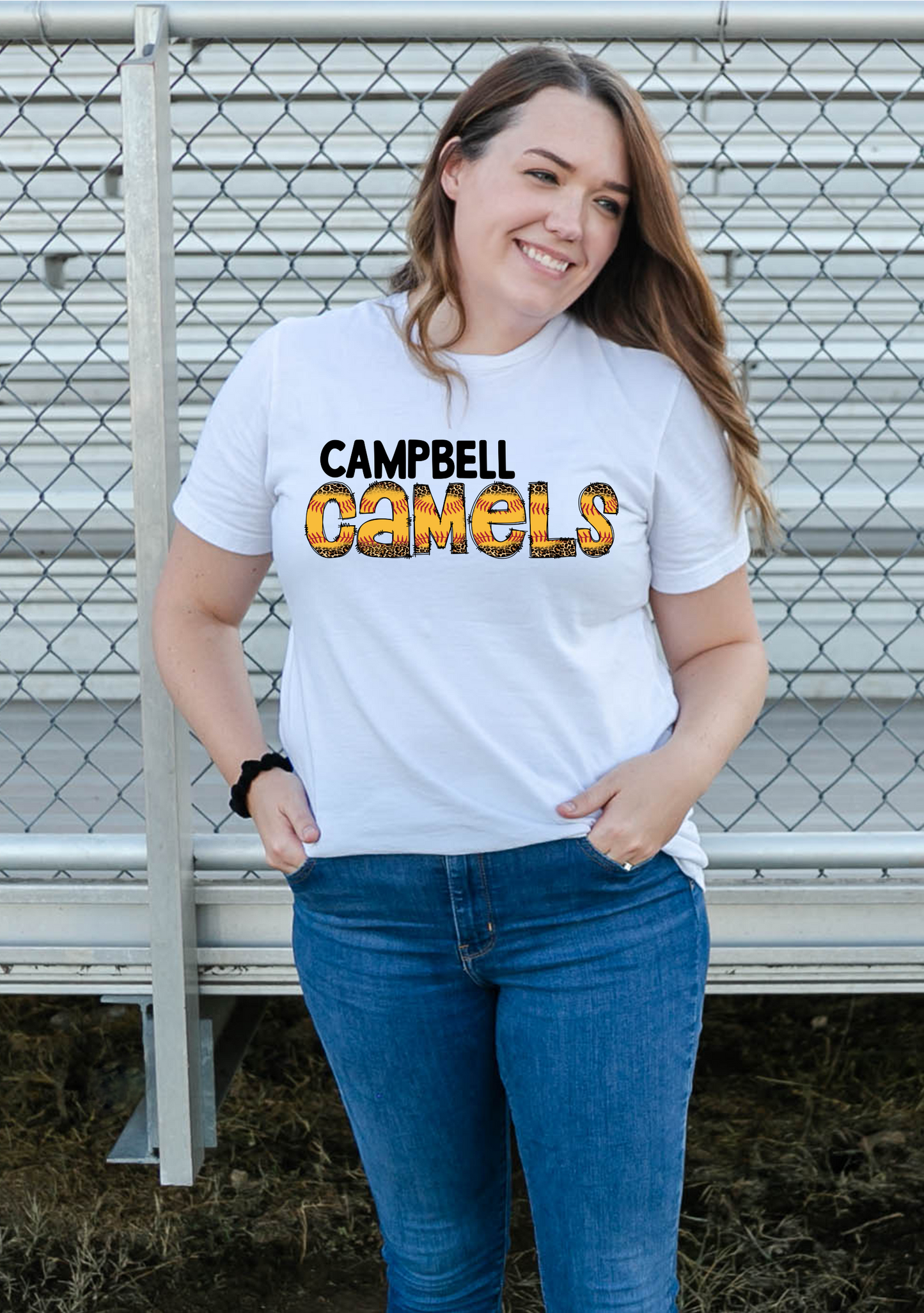 Leopard School Name Mascot Softball Font - DTF Transfer