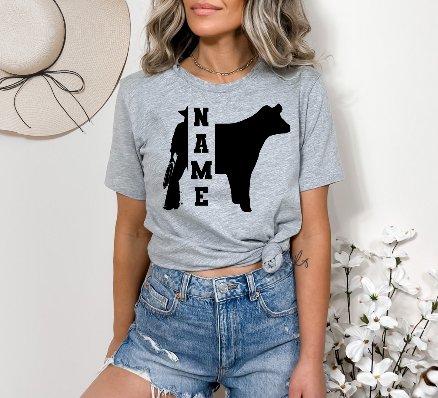 Personalized Cowgirl Heifer - DTF Transfer