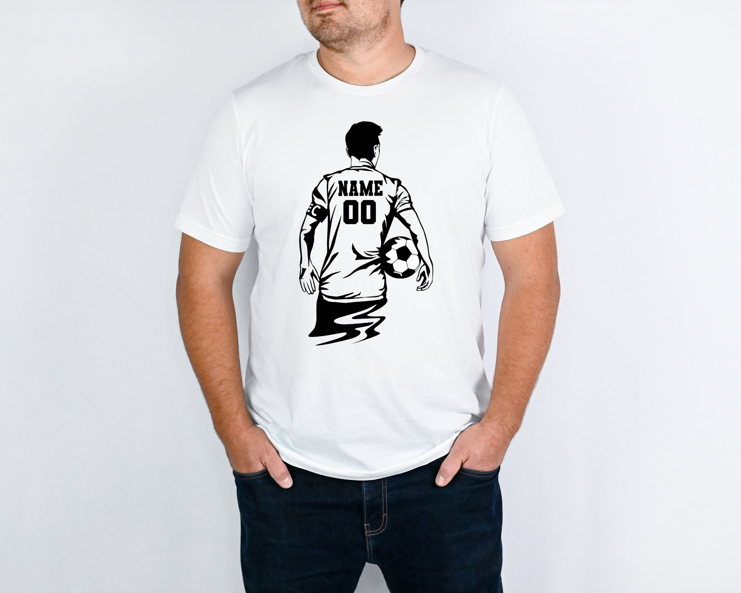 Personalized Boy Soccer Player Name & Number - DTF Transfer