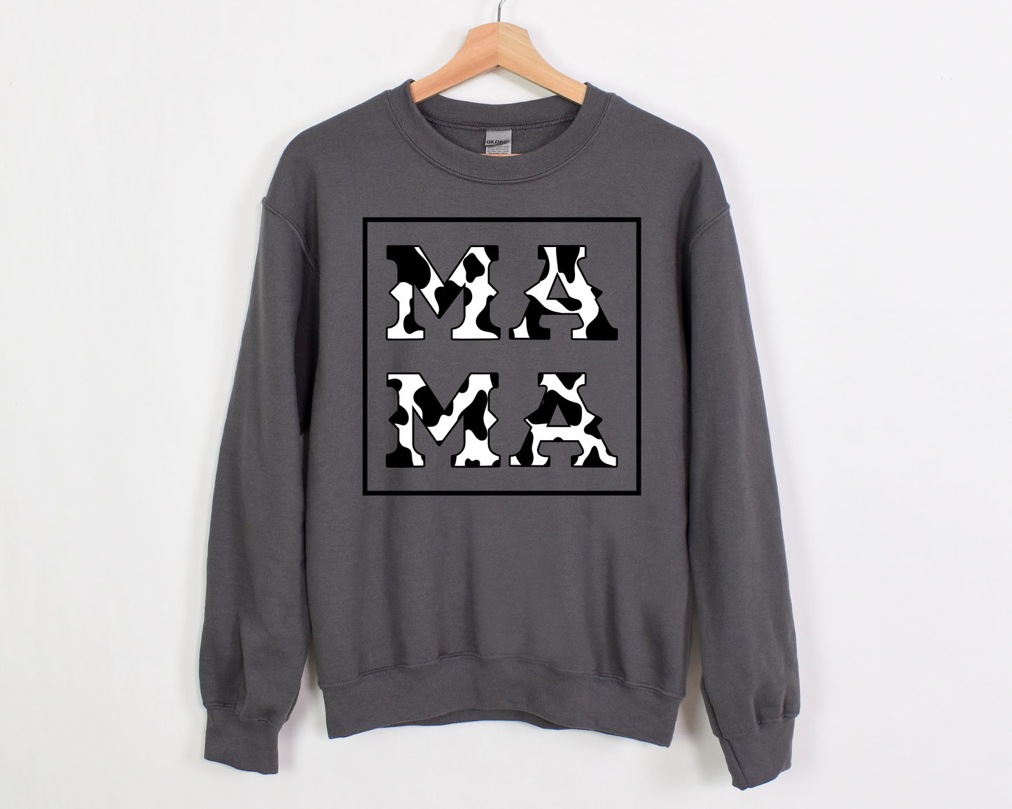 Mama Cow Print Box DTF Transfer