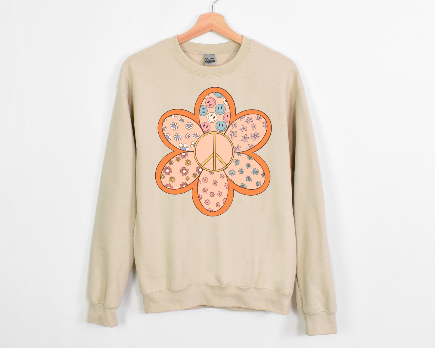 Peace Flower DTF Transfer