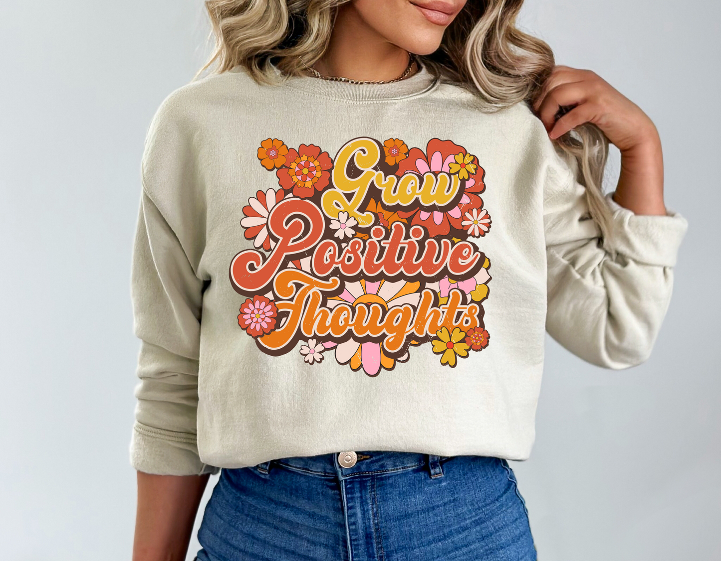 Grow Positive Thoughts DTF Transfer