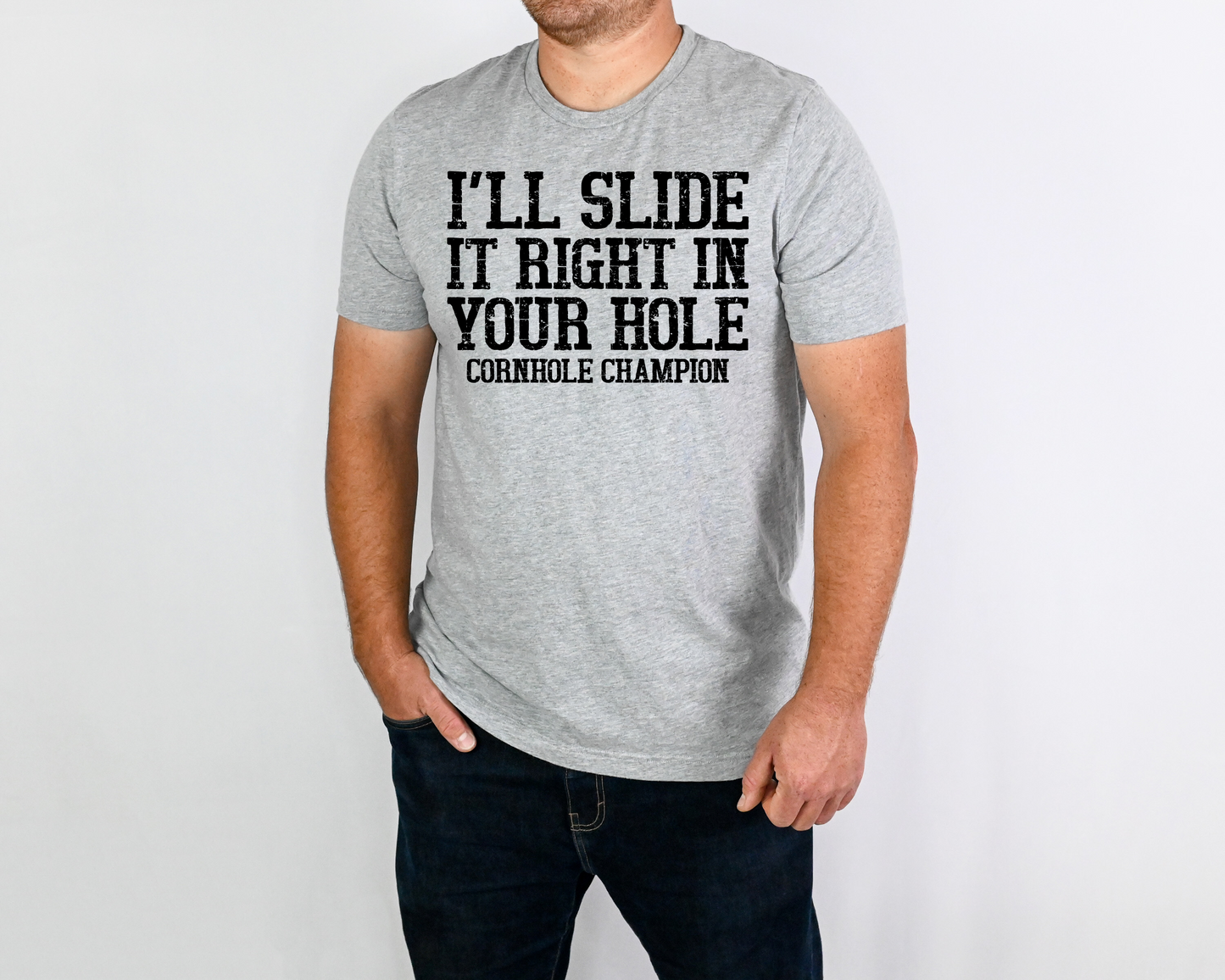 Black I'll Slide It Right In Your Hole DTF Transfer