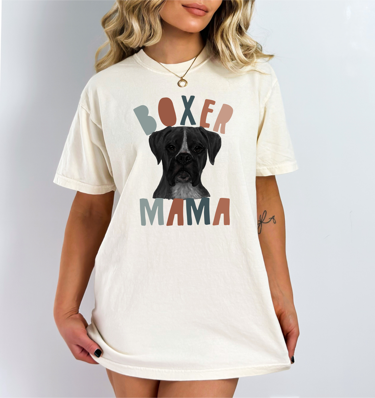 Boxer Black Mama DTF Transfer
