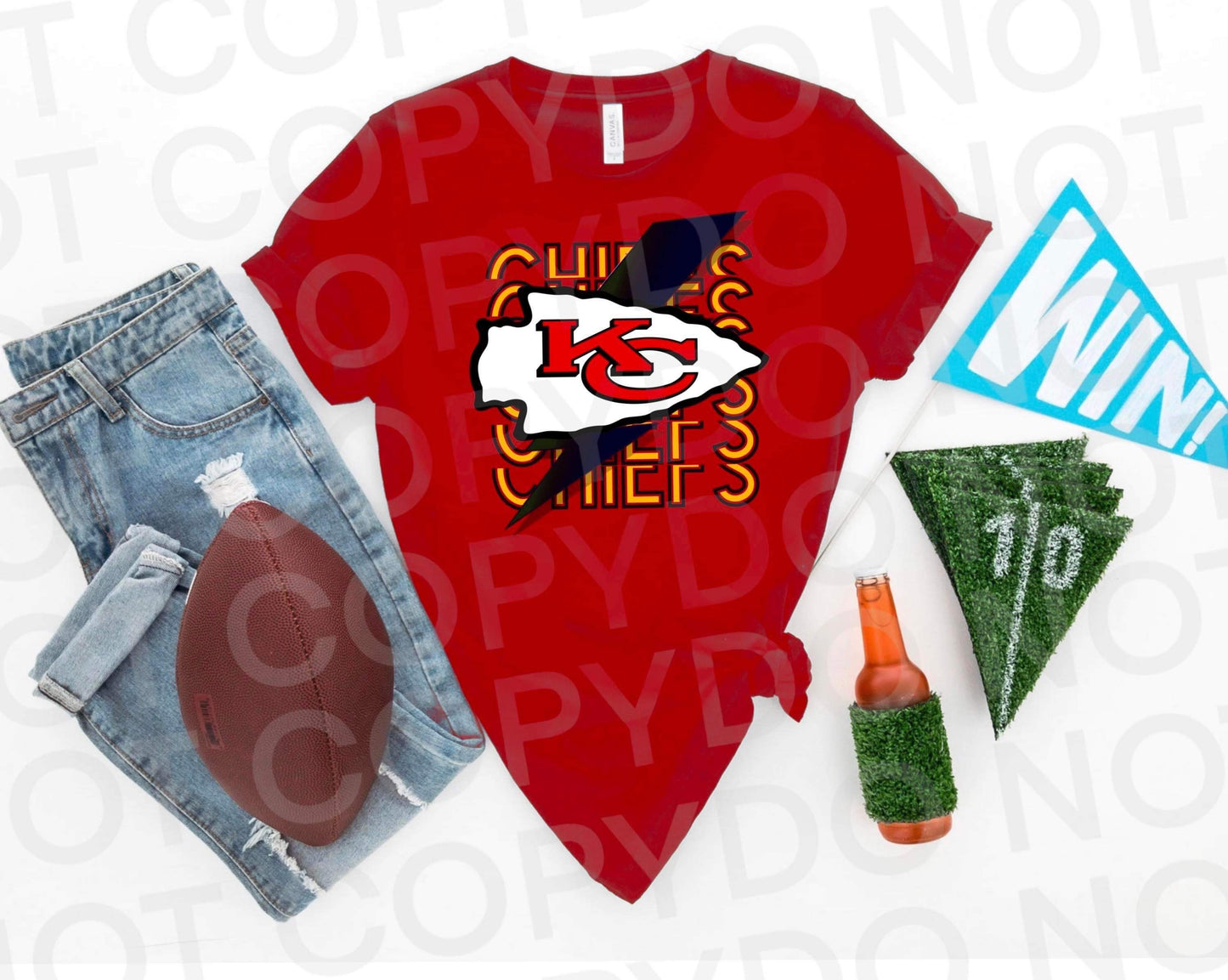 Chiefs Repeat Bolt - DTF Transfer