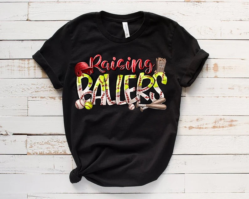Raising Ballers Softball DTF Transfer