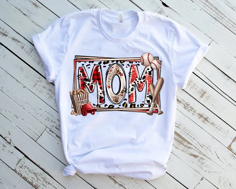 Mom Baseball Box DTF Transfer