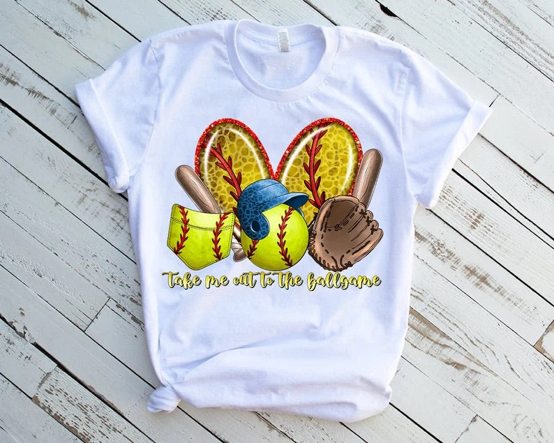Softball Take Me out to the ballgame - DTF Transfer
